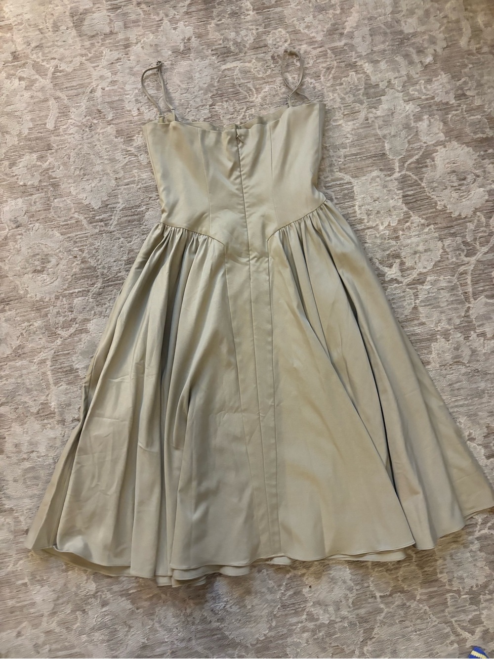 House of CB ‘Samaria’ Taupe Bustier Midi Dress with Pockets - Picture 3 of 4